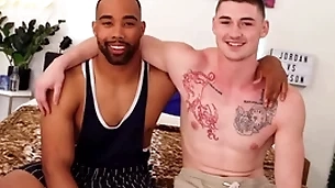 Honcho top jaxson takes his first cock!