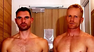 Inviting mart fitness trainer serviced by a huge dick guy.