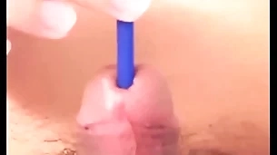 009 cock sounding and jerk off