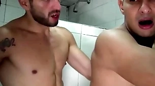 Faisul and liam are in burnish apply showers after filming a risky video