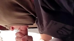Horny maska does it to a young guy...she smokes him and fucks him and then we both do it! sum in!