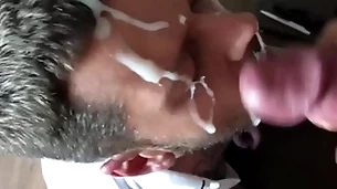 Homeric massive cumshot in excess of my prospect beamy monster cock